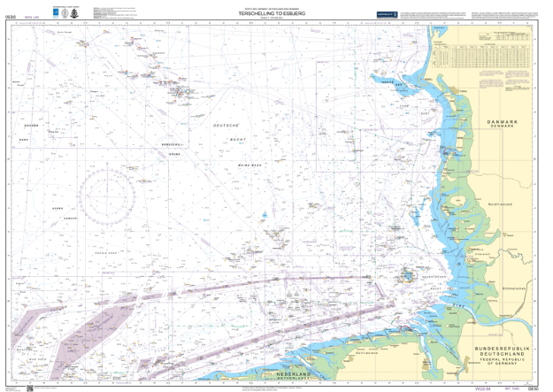 Duitse kaart 50 - Terschelling to Esbjerg